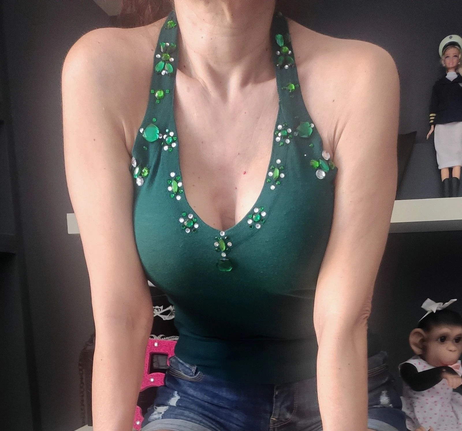 Mango top with rhinestones – photo 4